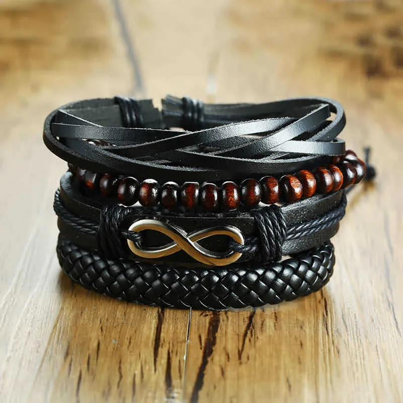 Men's Cowhide Leather Bracelet