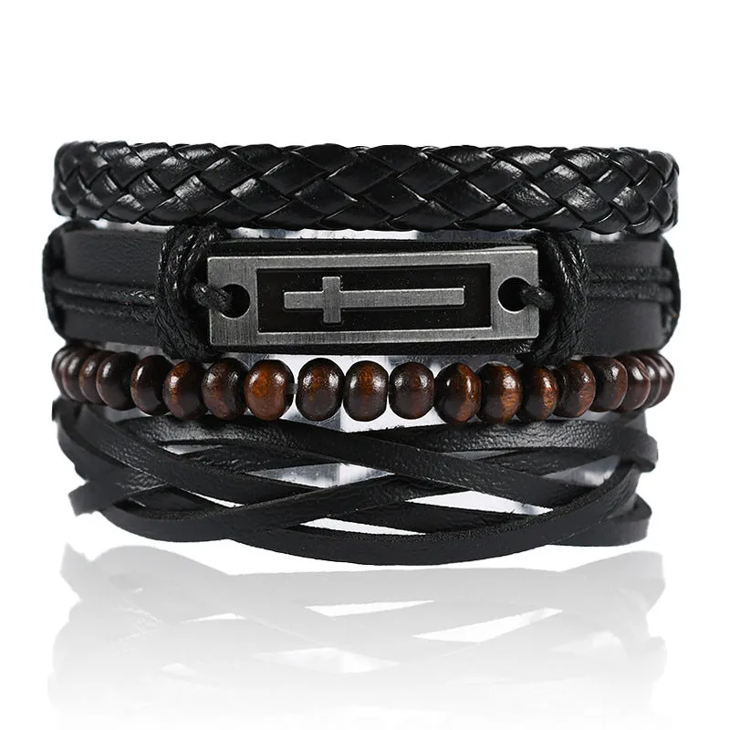 Men's Cowhide Leather Bracelet