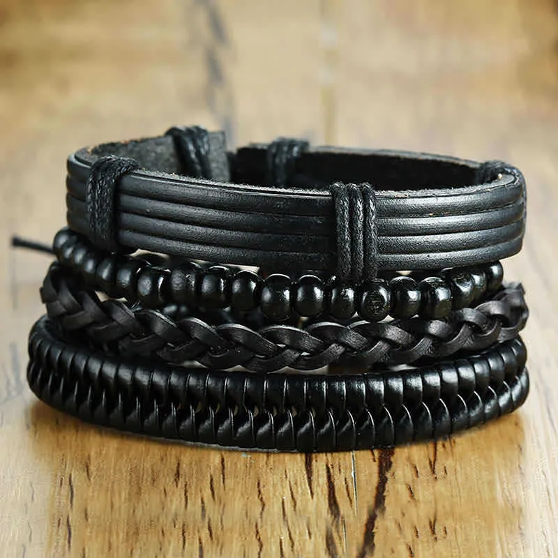Men's Cowhide Leather Bracelet