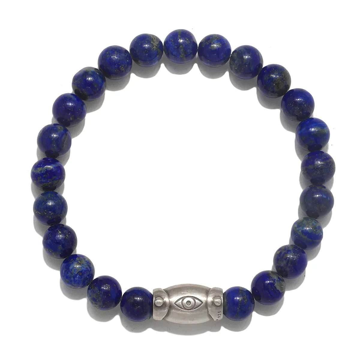 Men's Eye Lapis Gemstone Bracelet