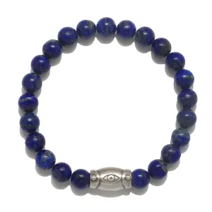 Men's Eye Lapis Gemstone Bracelet