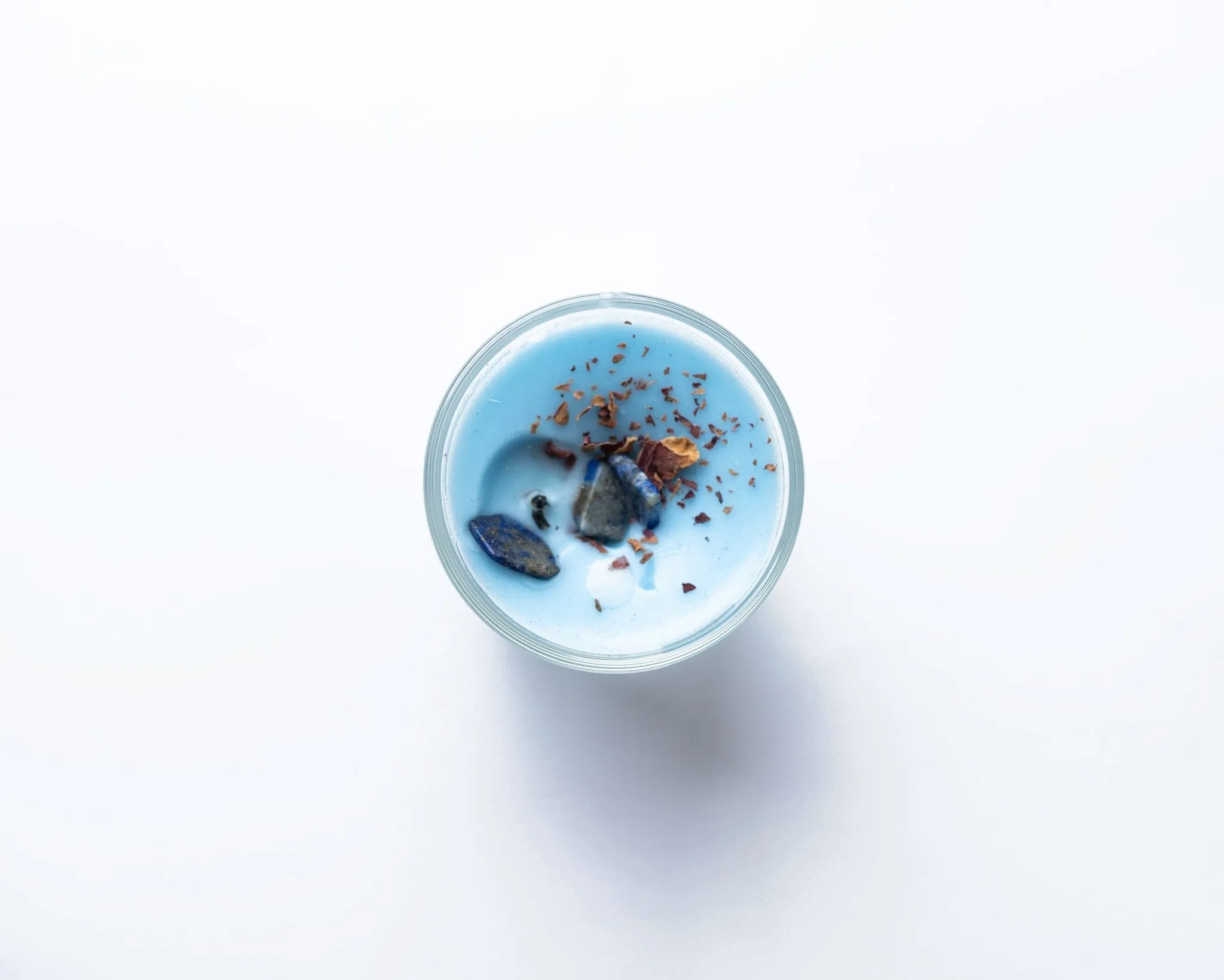Mint Scented Lapis Lazuli Candle