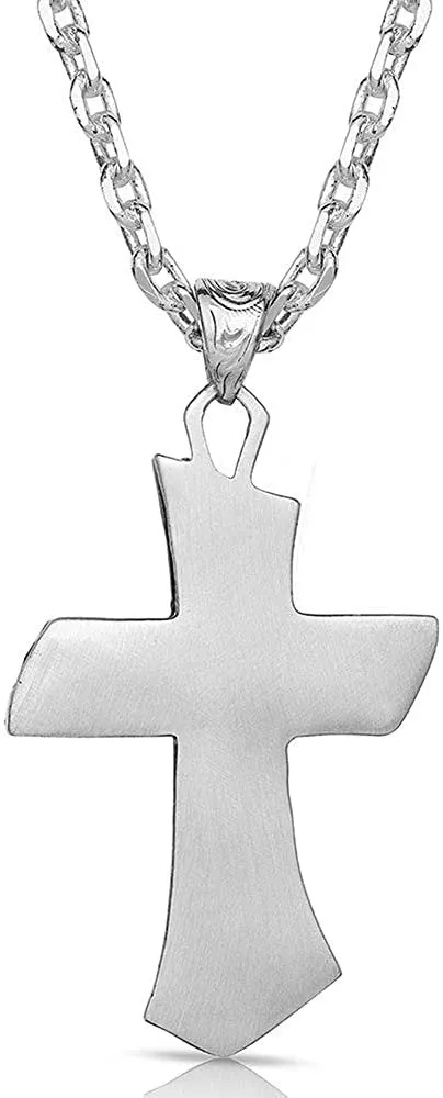 Montana Silversmiths Inner Light Turquoise Cross Necklace