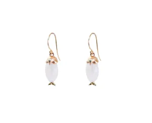 Moonstone Owl Earrings