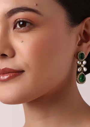 Multicolor Layered Necklace Set With Teardrops