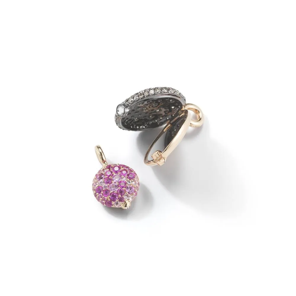 OC X WF 18K SMALL AMETHYST PEBBLE LOCKET