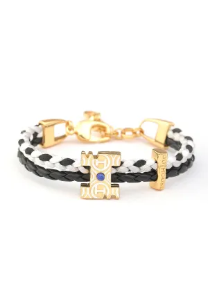 OH Dopamine Bond Bracelet in Noir Black, Gold Finish