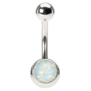 Opal Belly Button Ring