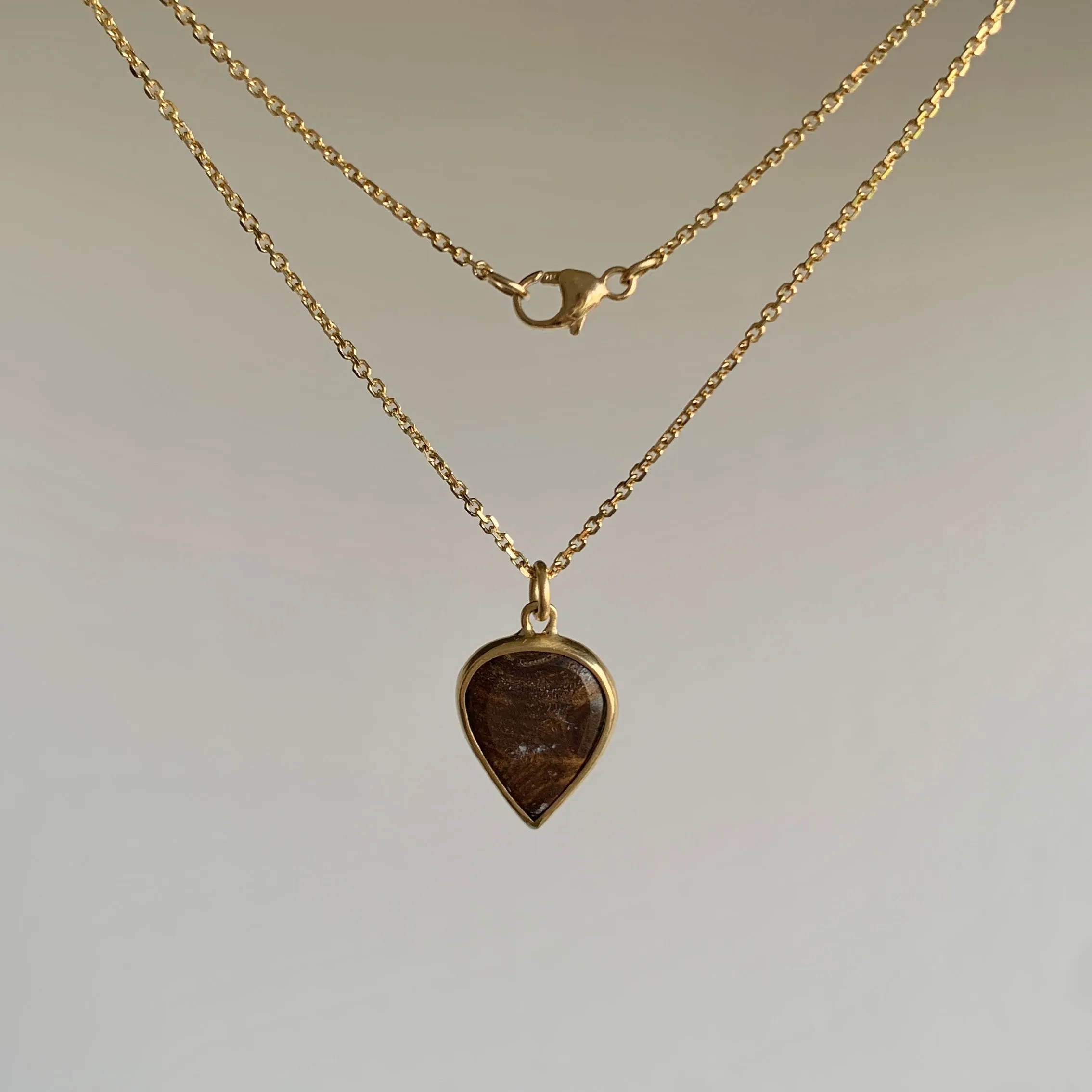 Opal Doublet Owl Pendant