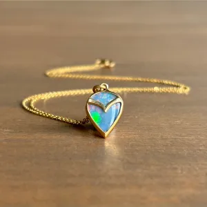 Opal Doublet Owl Pendant