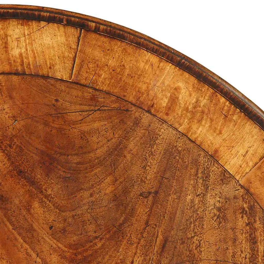 Oval Cross-Banded Breakfast Table