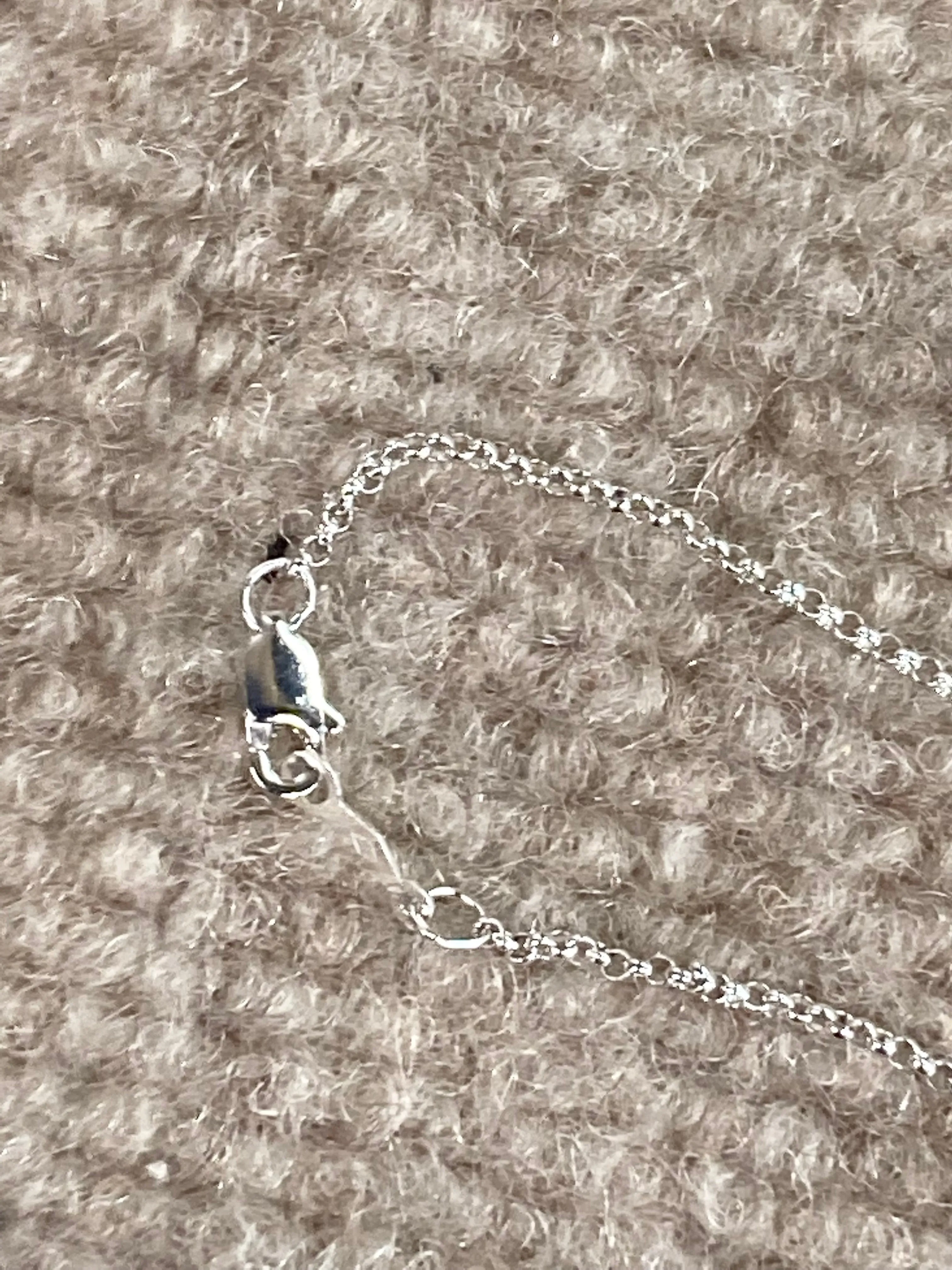 Oval Silver Locket And Chain