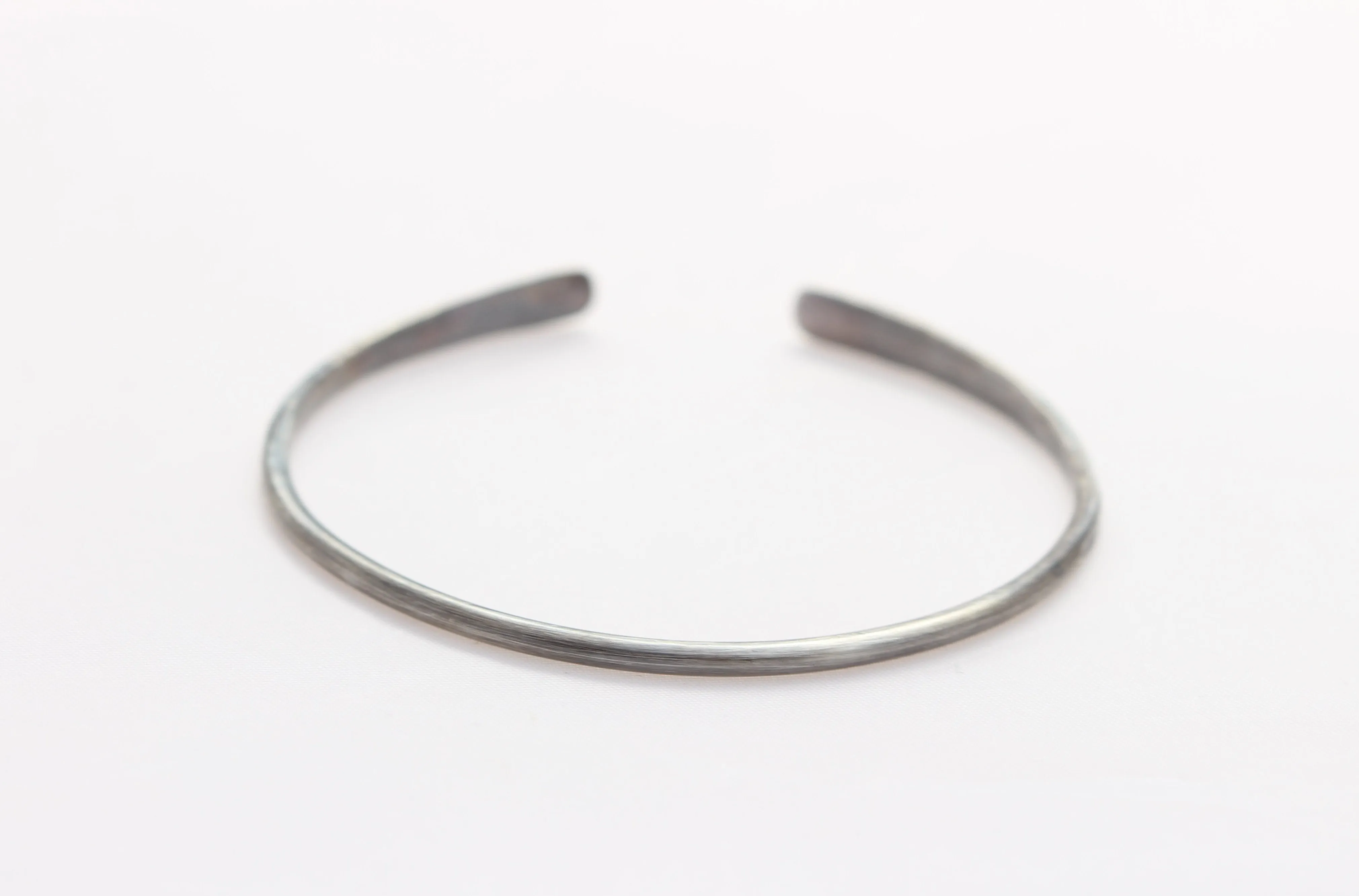 Oxidized Sterling Silver Bracelet with 14k Gold