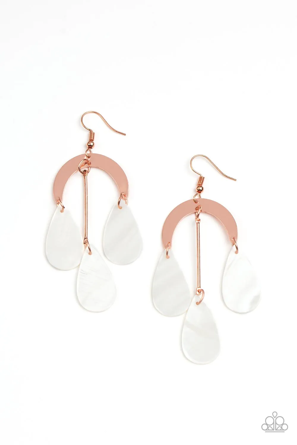 Paparazzi Atlantis Ambience Earrings Copper