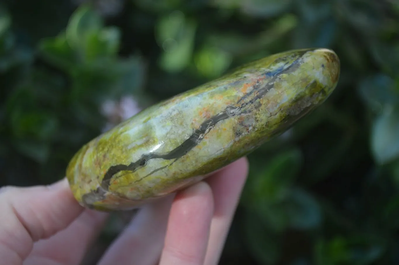 Polished Green Opal Standing Free Forms  x 6 From Antsirabe, Madagascar