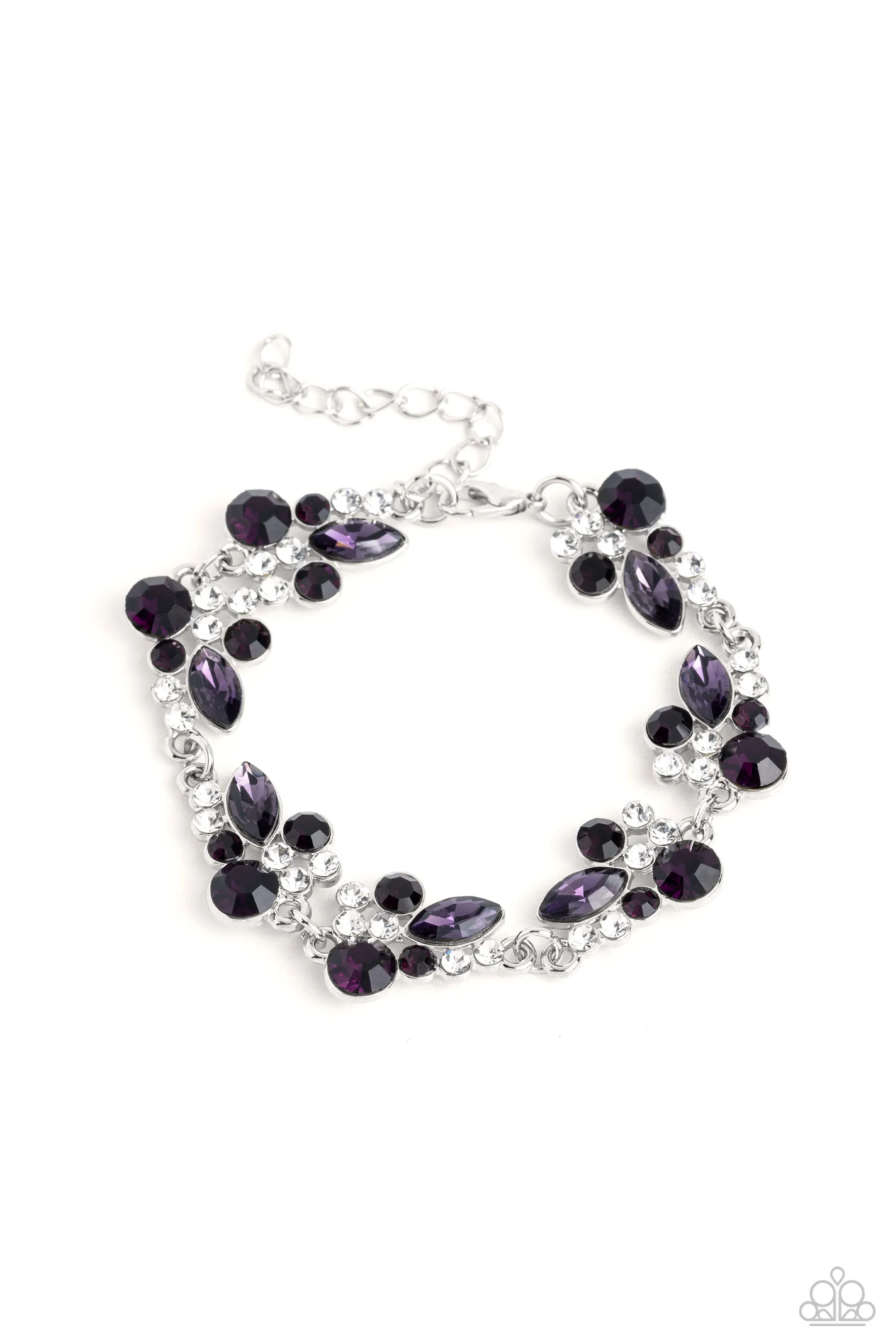 Poolside Perfection - Purple Bracelet - Paparazzi Accessories