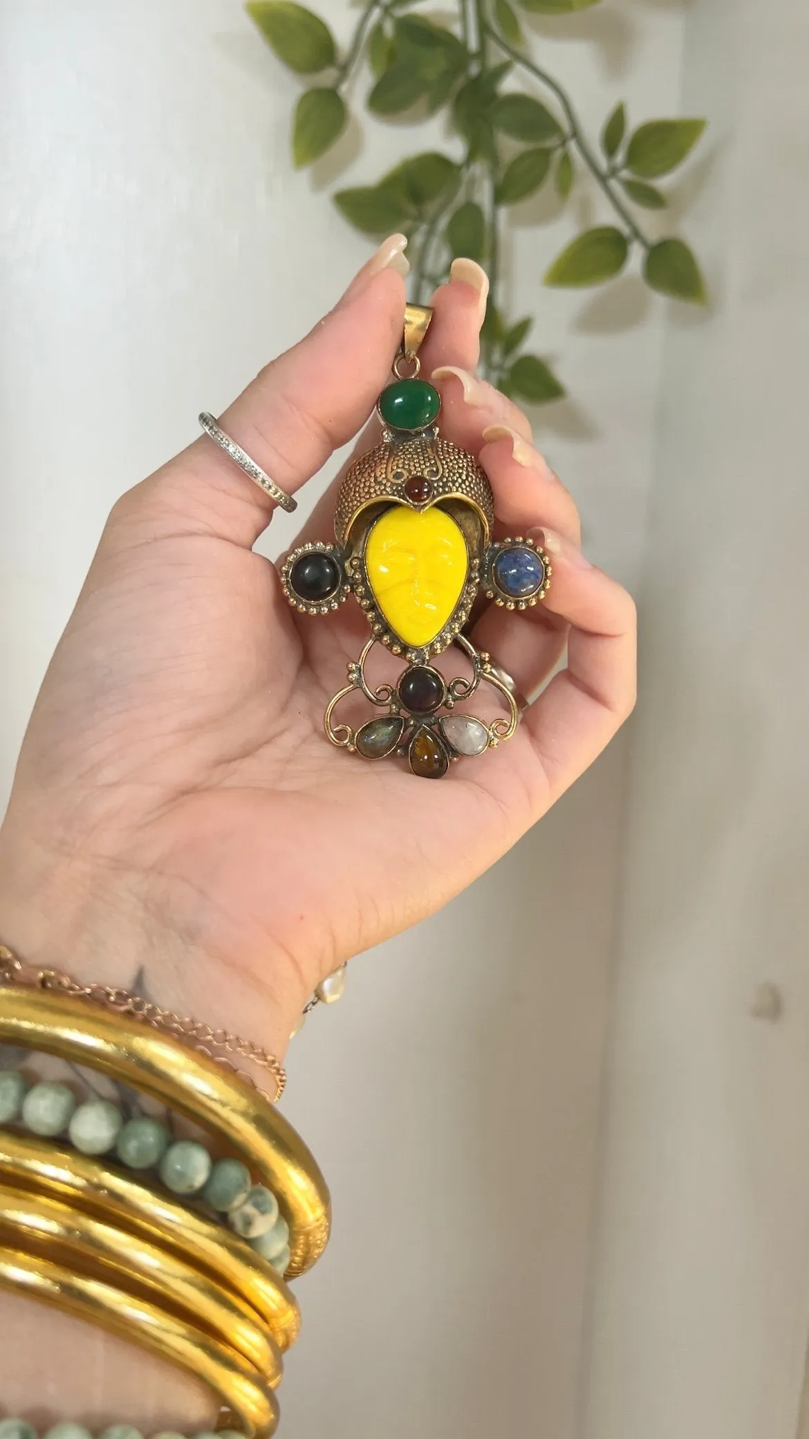 Protected • Unique Brass Talisman