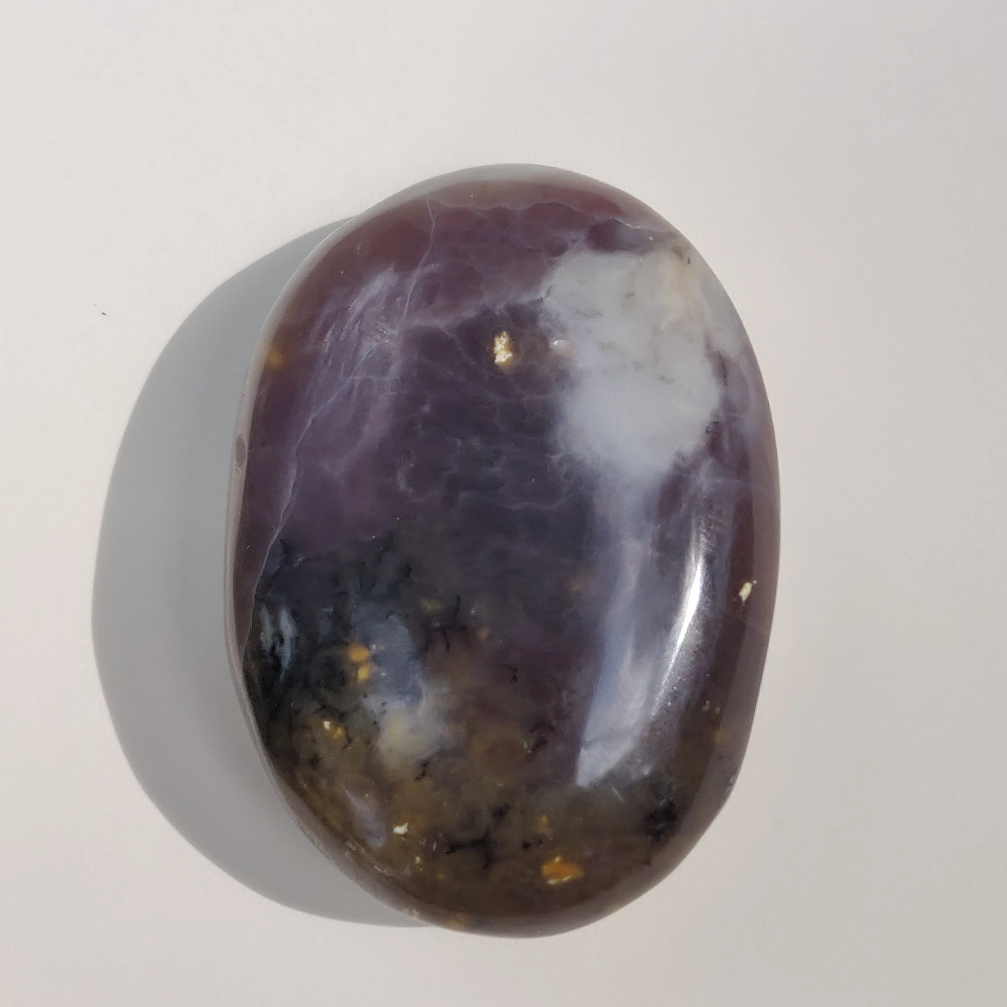 Purple Dendritic Opal Palm Stone (#35)
