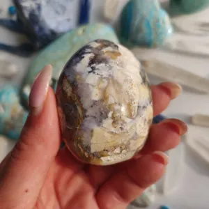 Purple Dendritic Opal Palm Stone (#44A)