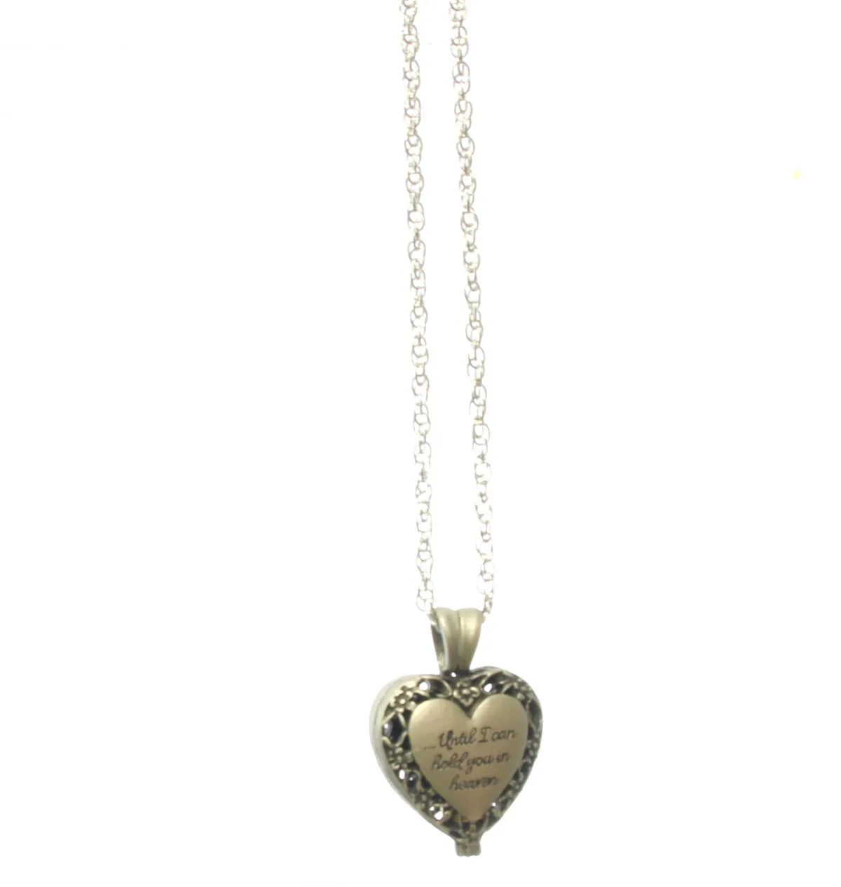 "I'll hold you in my heart..." Memorial Locket w/Urn