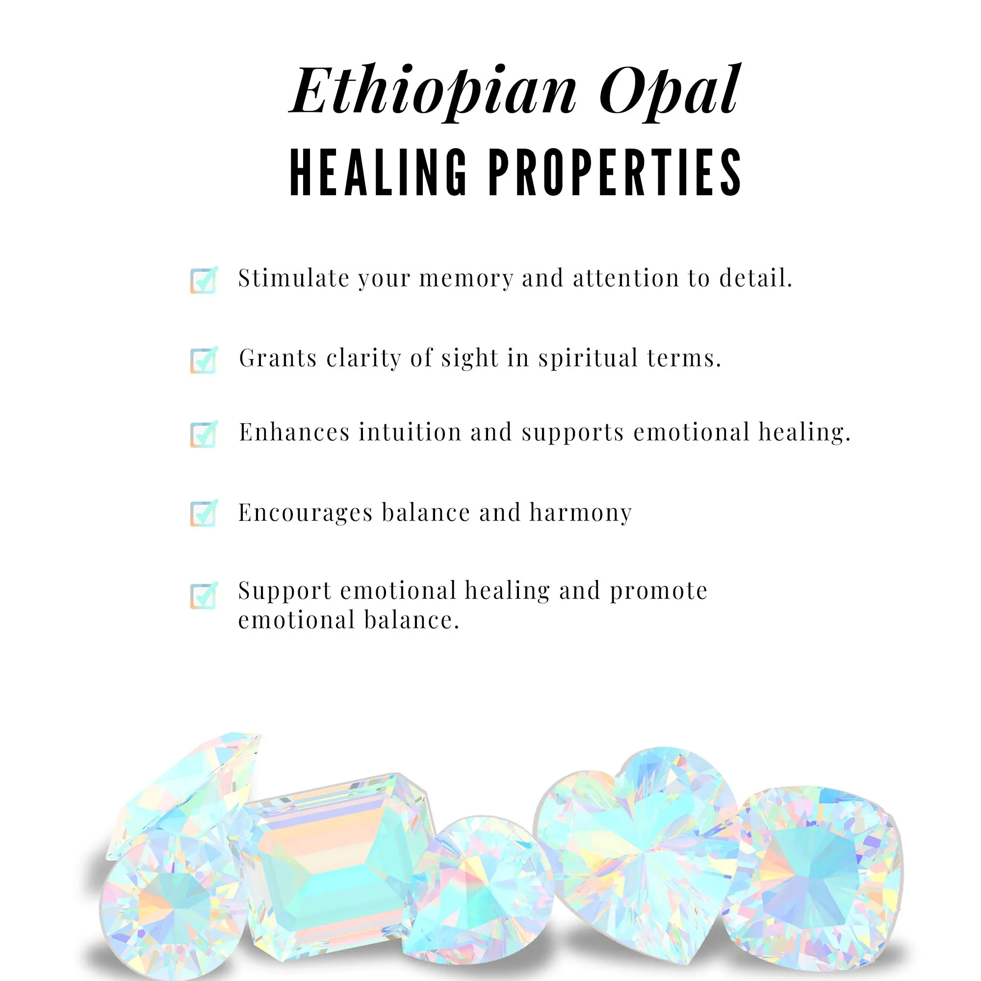 Real Ethiopian Opal and Created Blue Sapphire Cluster Promise Ring with Moissanite