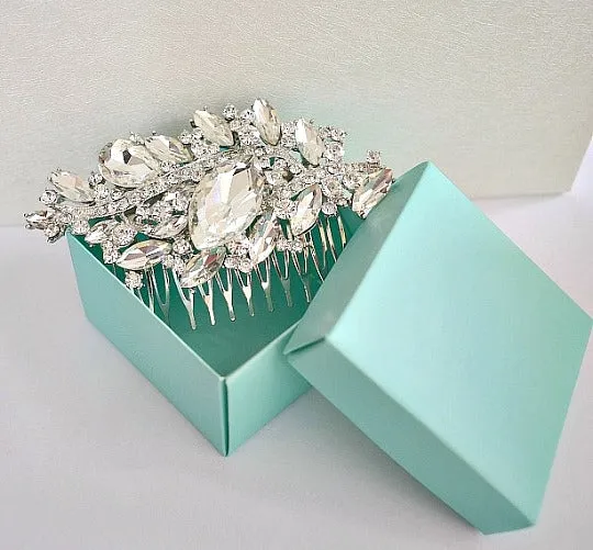 Rhinestone Crystal Bridal Hair Comb. Vintage Inspired Wedding Hair Comb. Hair Accessory. Bridal Hair Piece. Headpiece. Wedding Hair Jewelry.