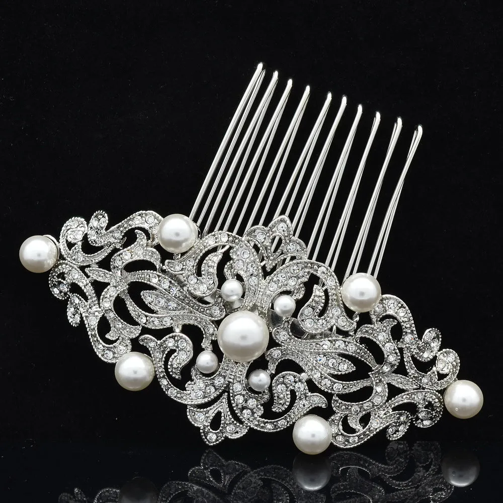 Rhinestone Crystals Hairpins Bridal Wedding Hair Combs CO1456R1 X36 PCS（Order)