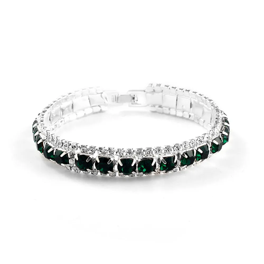 Rhinestone Roman Bracelet