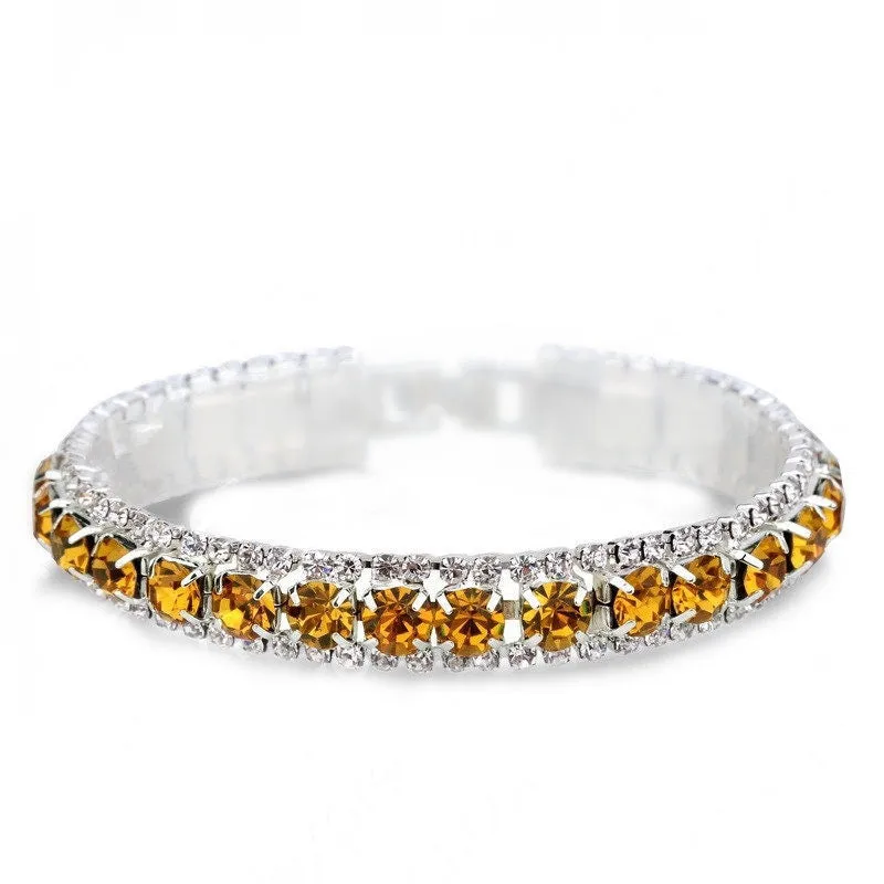 Rhinestone Roman Bracelet