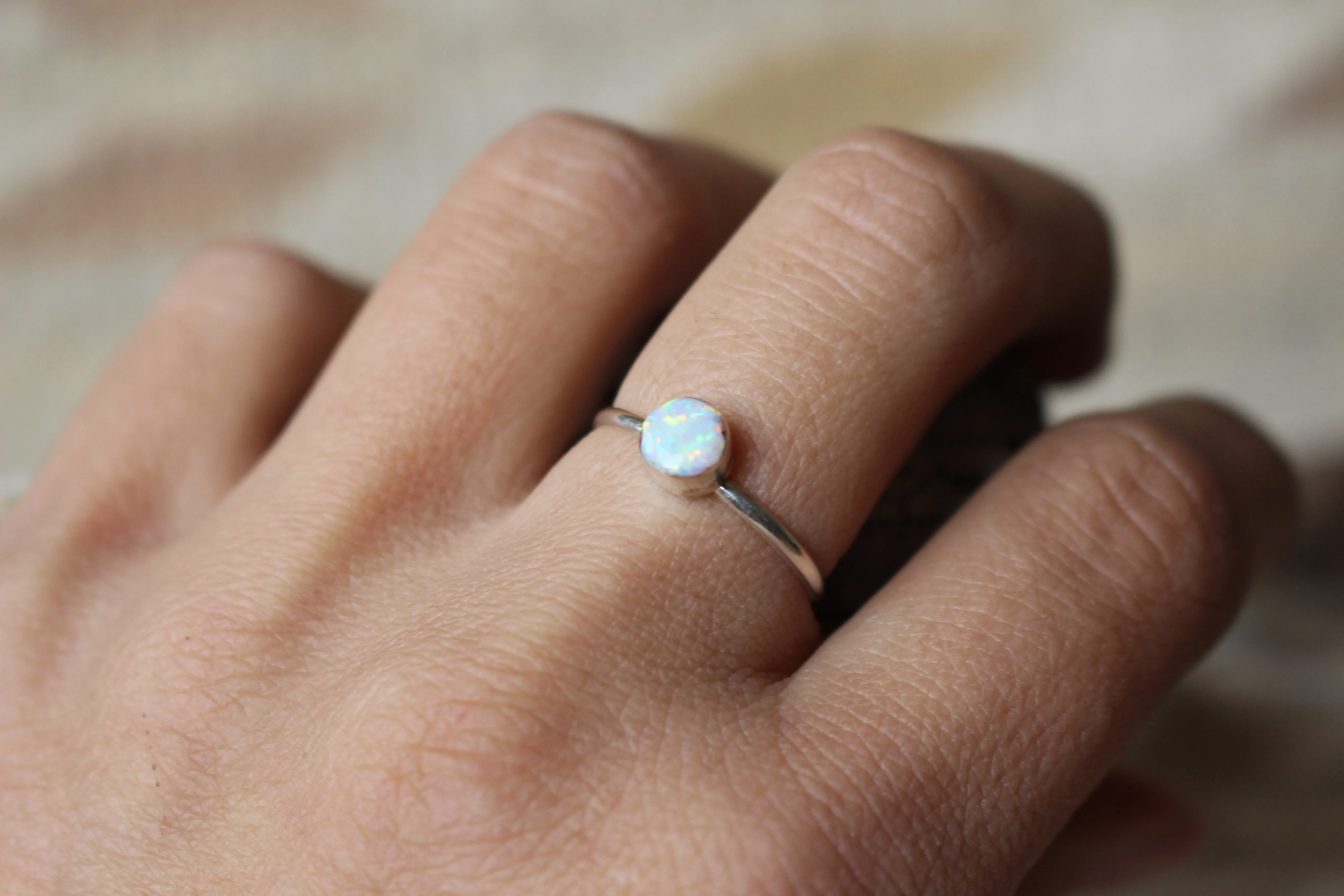 Round Royal Opal Breeze Ring