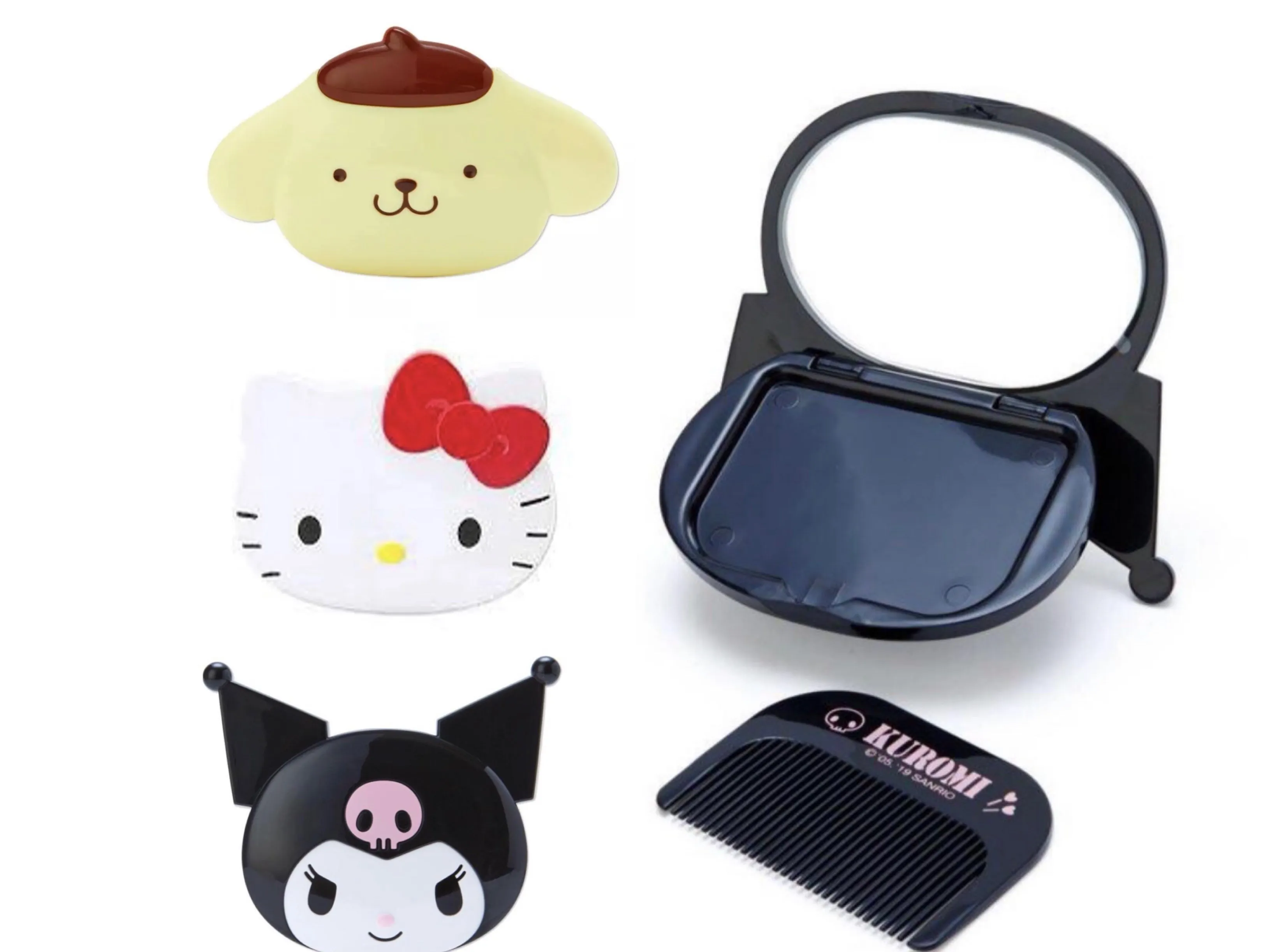 Sanrio Characters Mirror and Comb