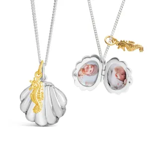Seahorse Locket | Silver