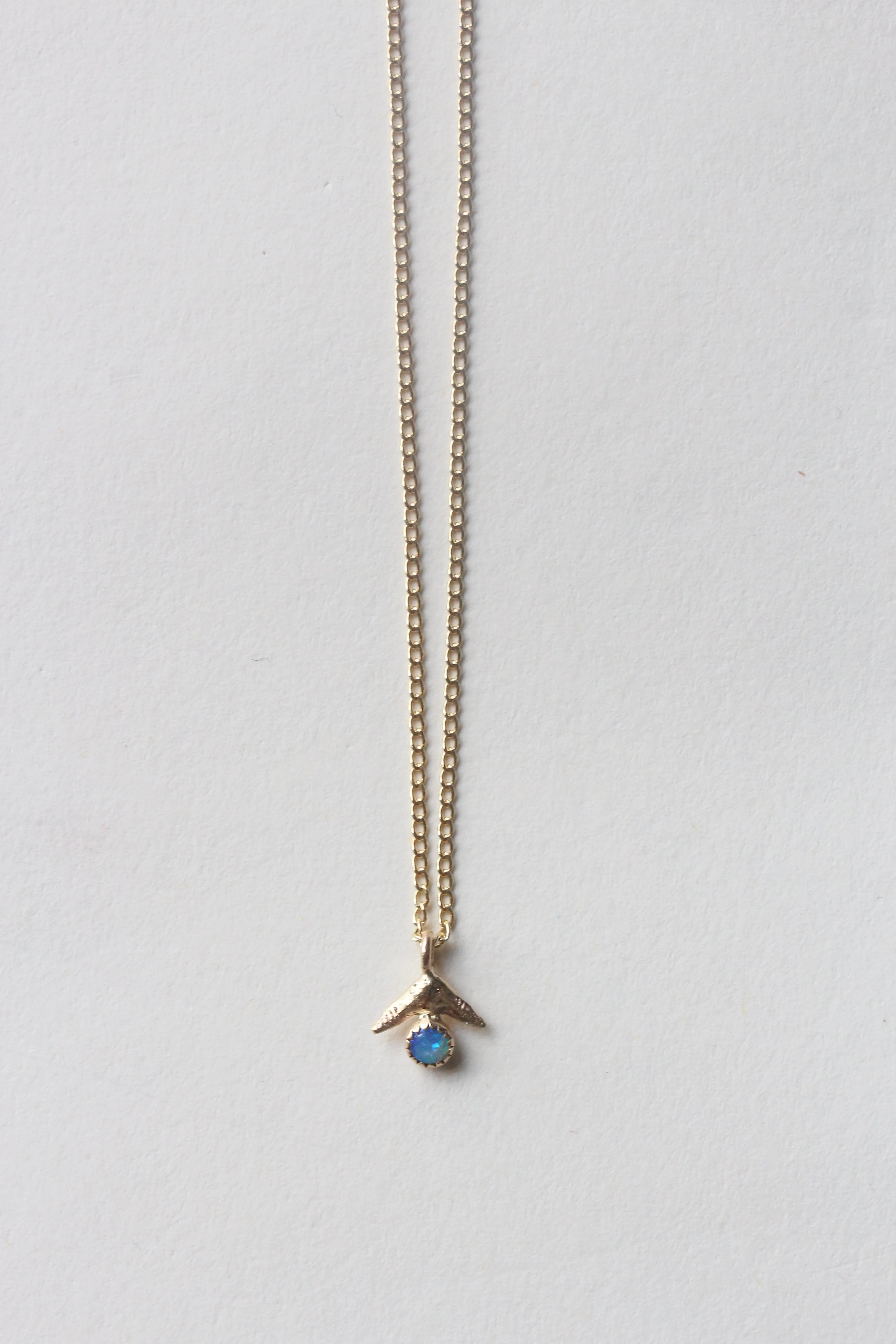 Shark Fin Necklace - Turquoise   Opal