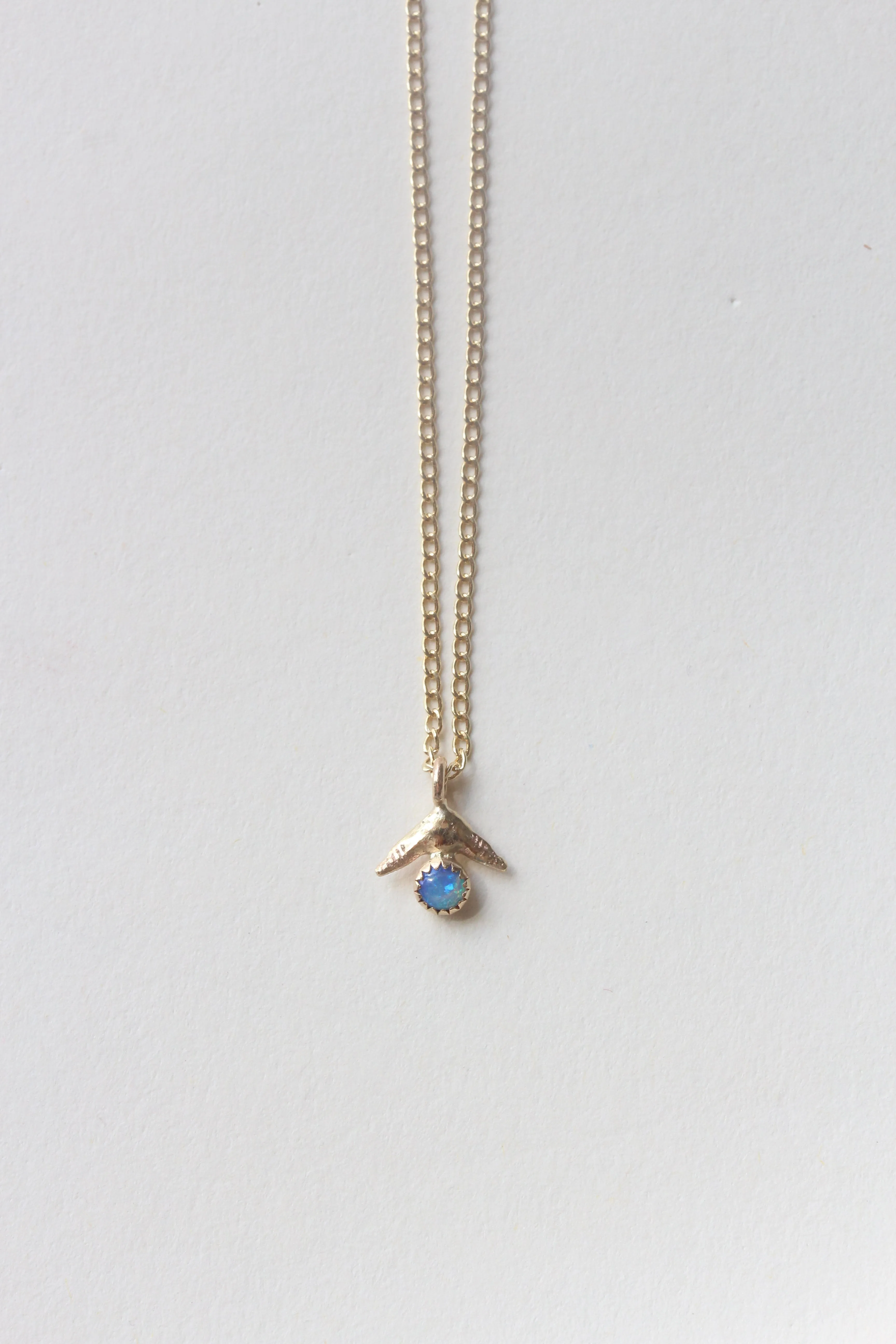 Shark Fin Necklace - Turquoise   Opal