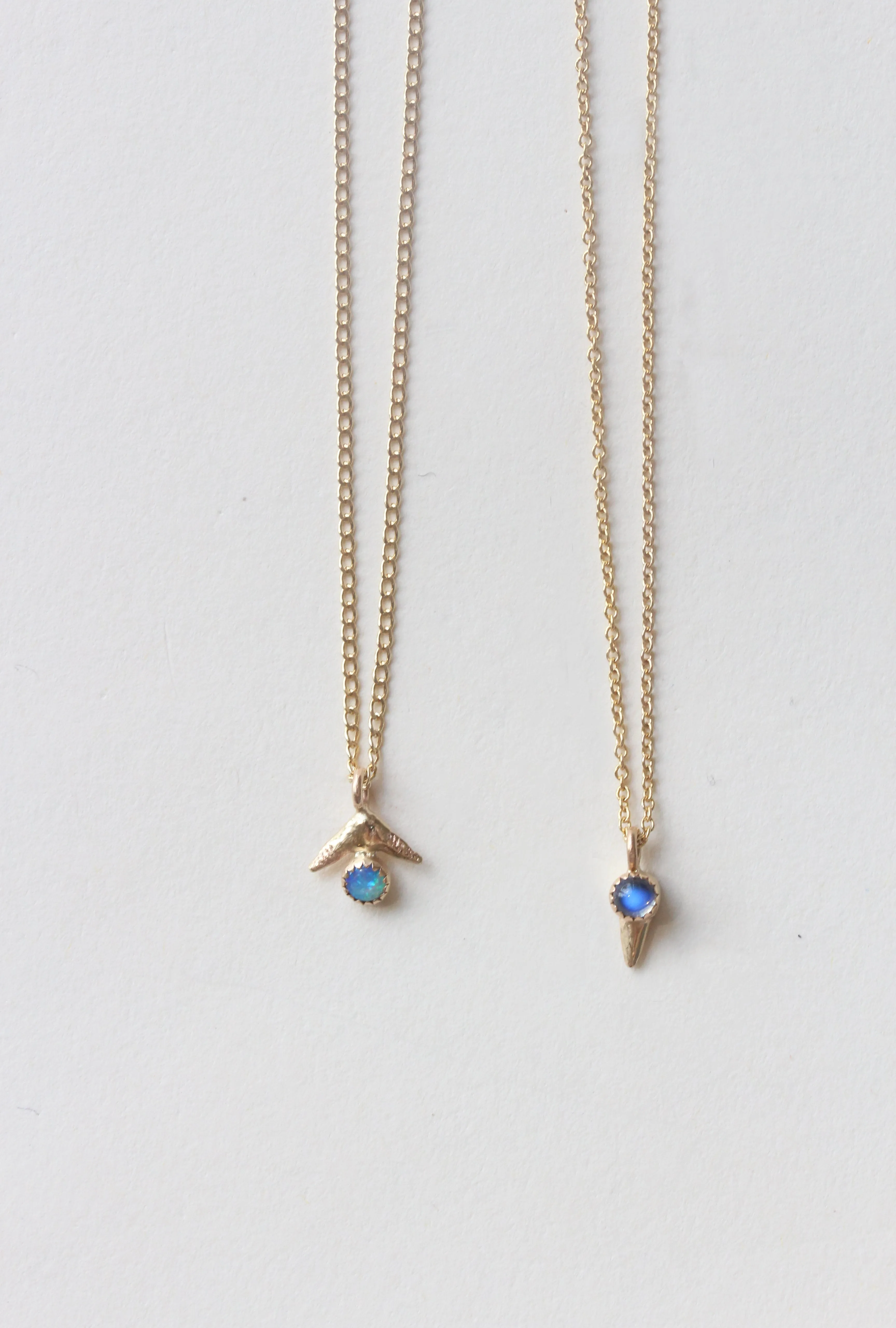 Shark Fin Necklace - Turquoise   Opal