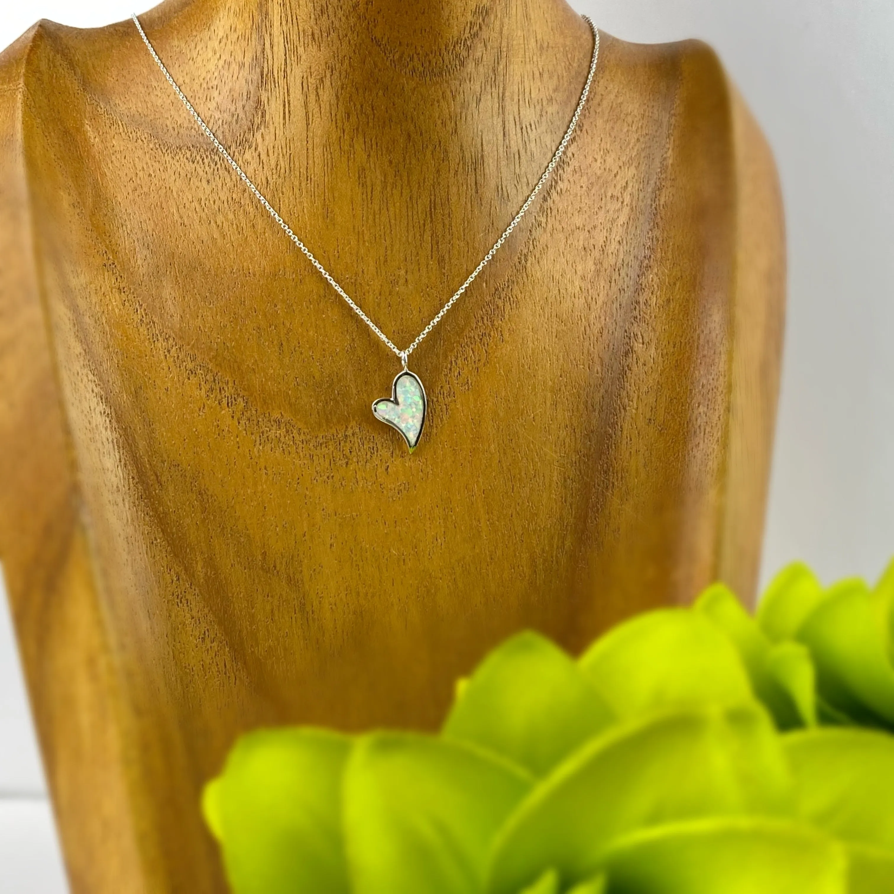 Shimmering Heart Necklace - SCHN1323