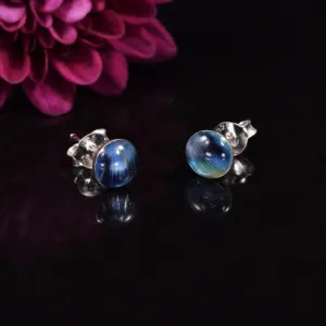 Silver Studs with Mother of Pearl