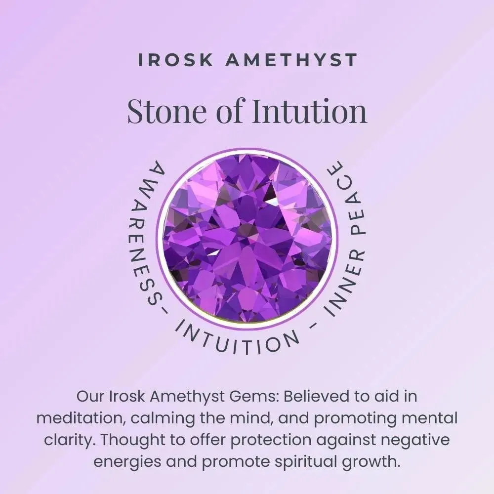 Sterling Silver Amethyst Necklace: February Birthstone Pendant