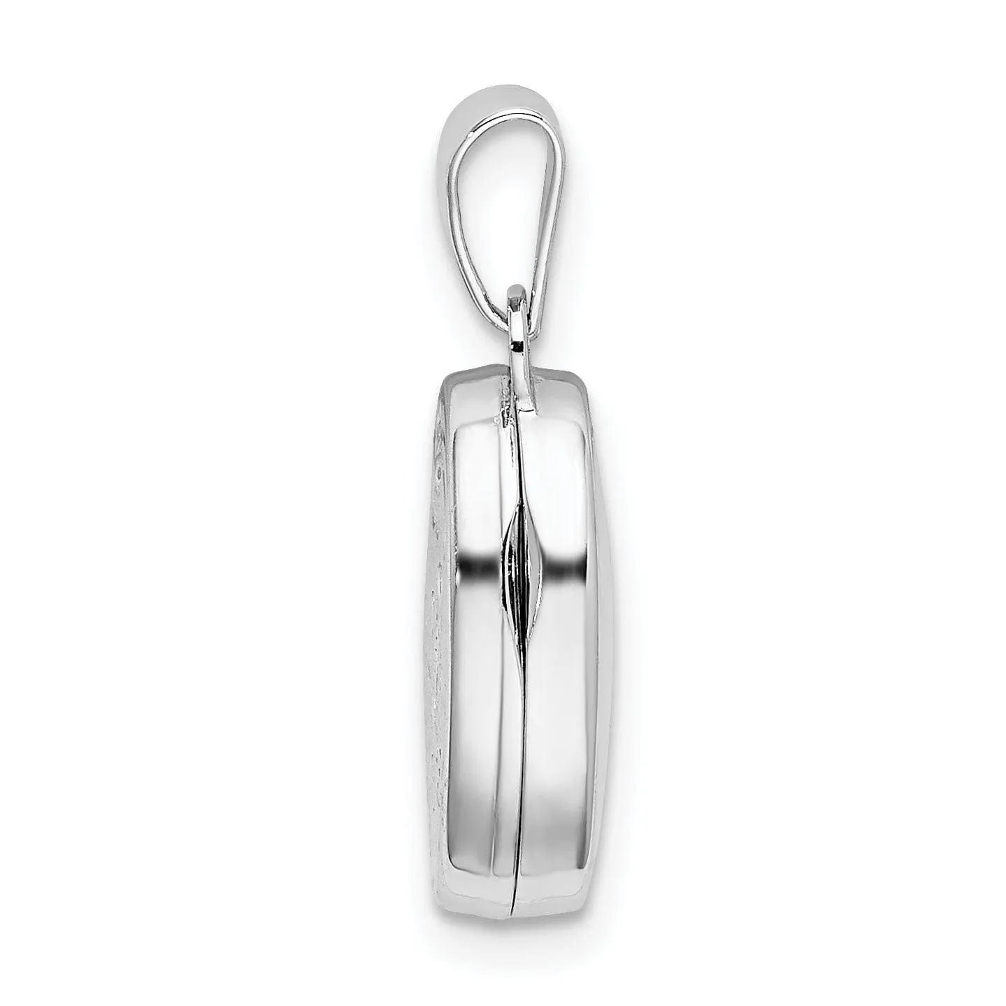 Sterling Silver Butterfly Oval Locket