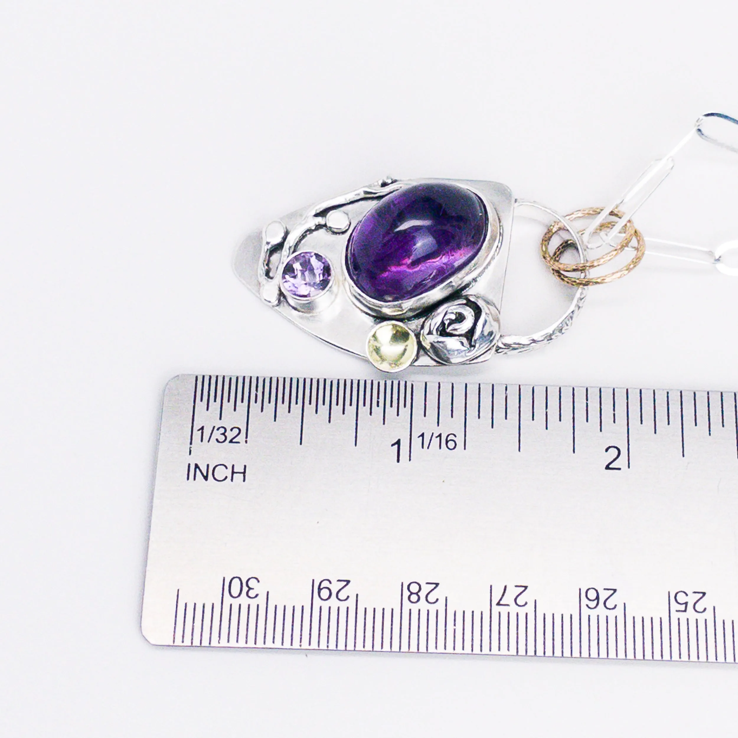 Sterling Silver Divine Dreams Necklace - Amethyst Pendant
