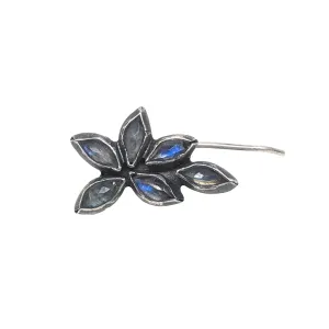 Sasha Walshs Sterling Silver Ear Climber Earring with Moonstone Accent