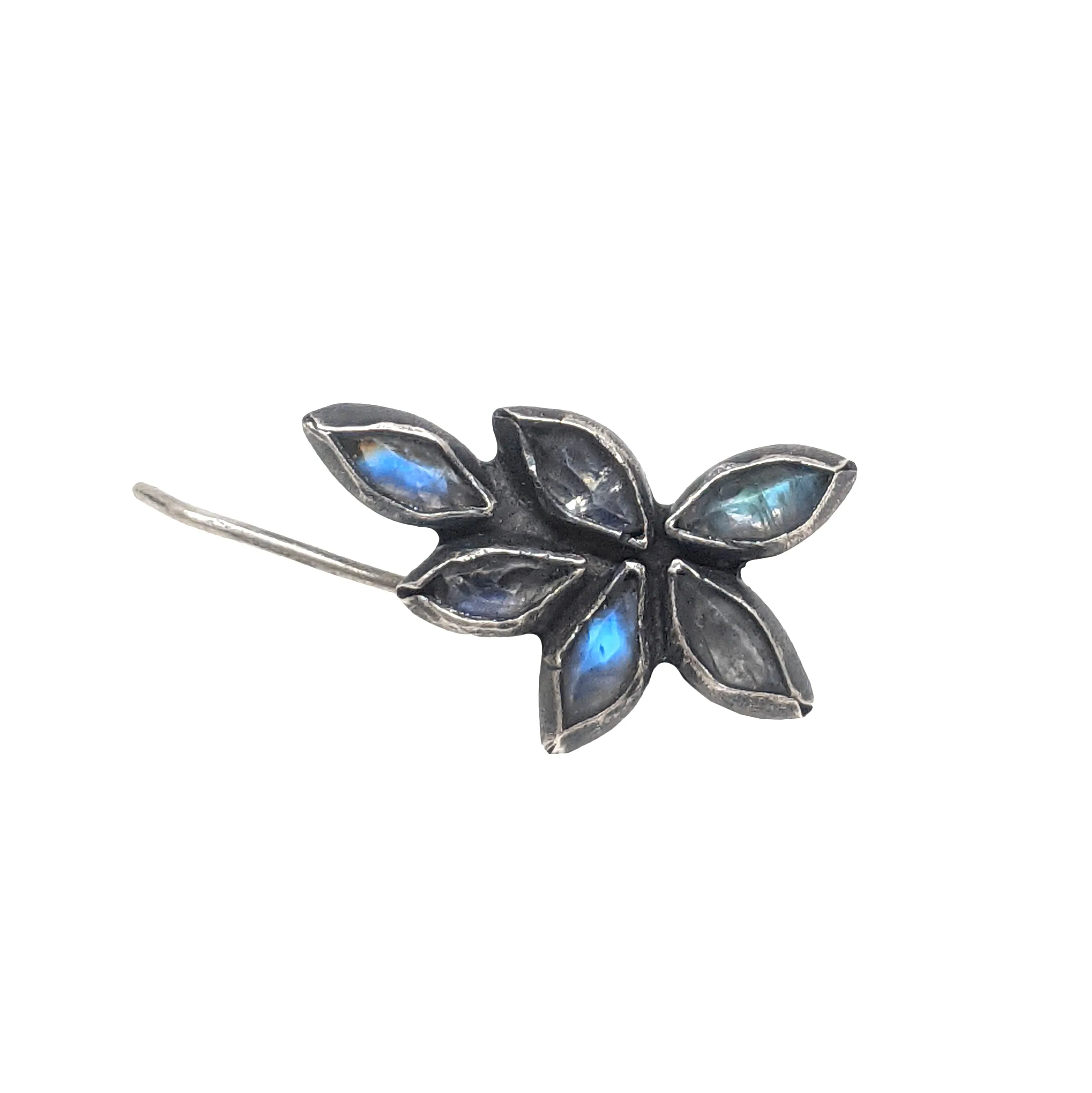 Sasha Walshs Sterling Silver Ear Climber Earring with Moonstone Accent
