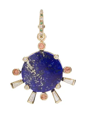 Sunset Earring with Lapis