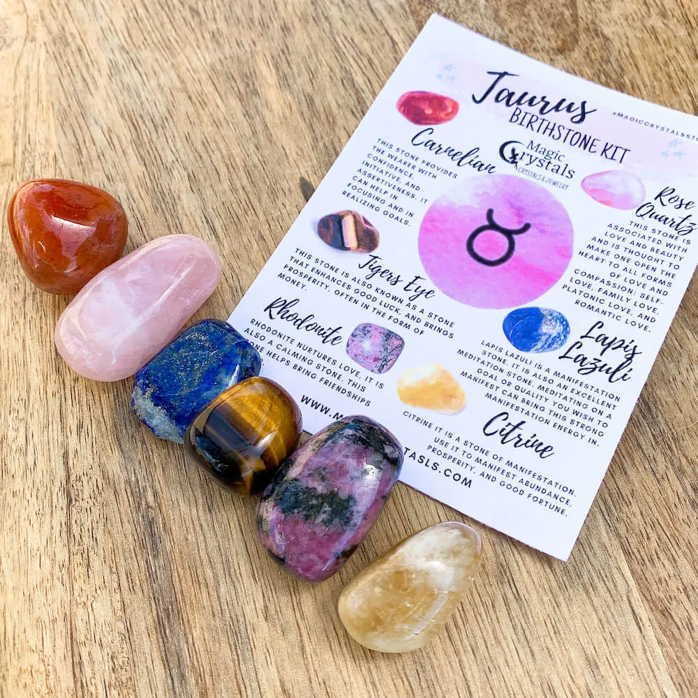 Taurus Birthstones Crystal Set