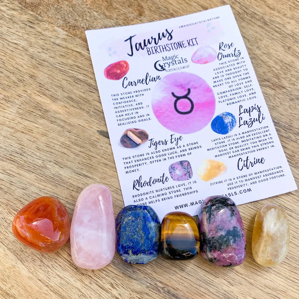 Taurus Birthstones Crystal Set