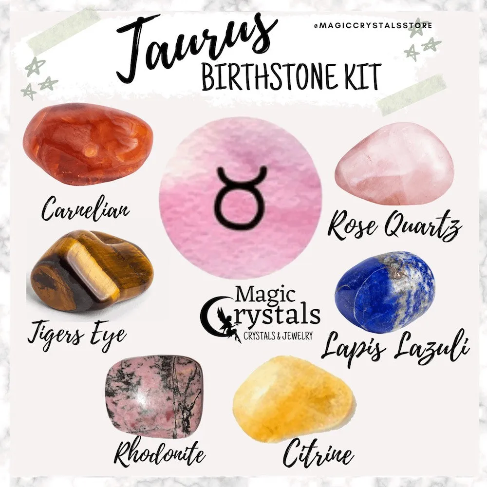 Taurus Birthstones Crystal Set