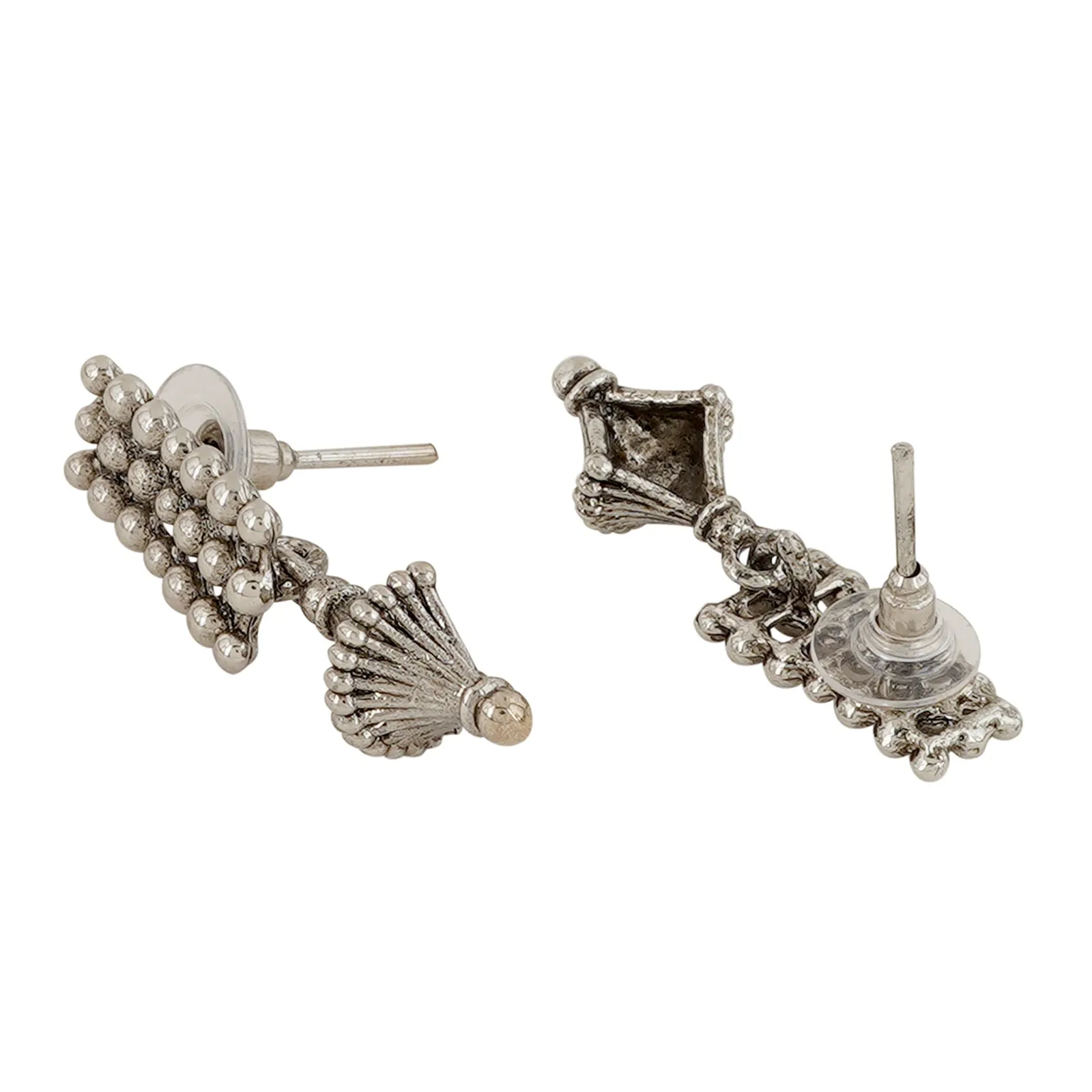 Teejh Bhonsle Silver Oxidised Necklace Set
