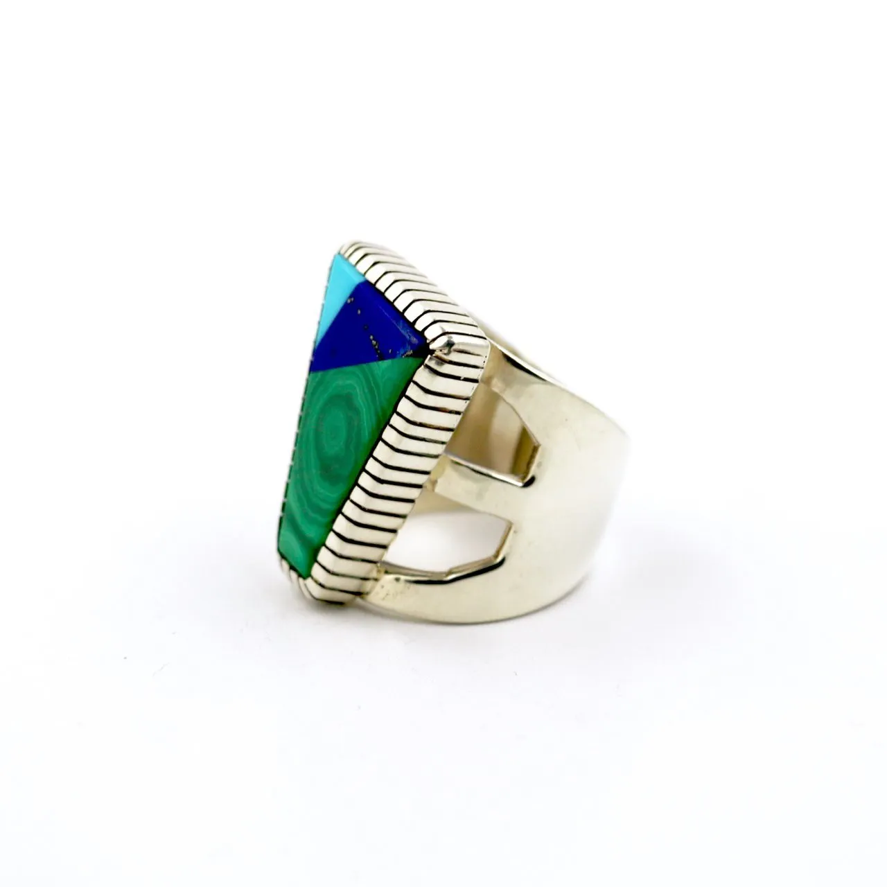 Tri-Toned Intarsia Ring