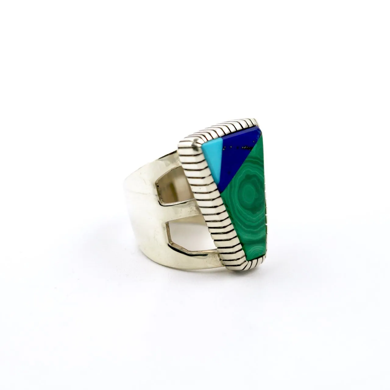 Tri-Toned Intarsia Ring