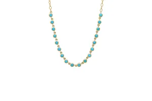 Turquoise Bezel Necklace